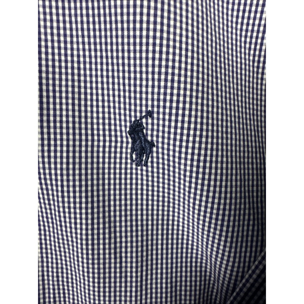 Ralph Lauren Yarmouth Button Down Long Sleeve Shirt Purple Gingham ✅17.5-34/35 - Picture 3 of 8
